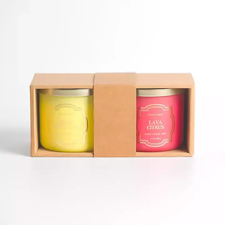Lava Citrus & Lemon Pound Cake 2-pc. Candle Set
