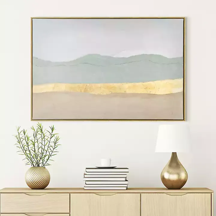 Layers Framed Canvas Art Print