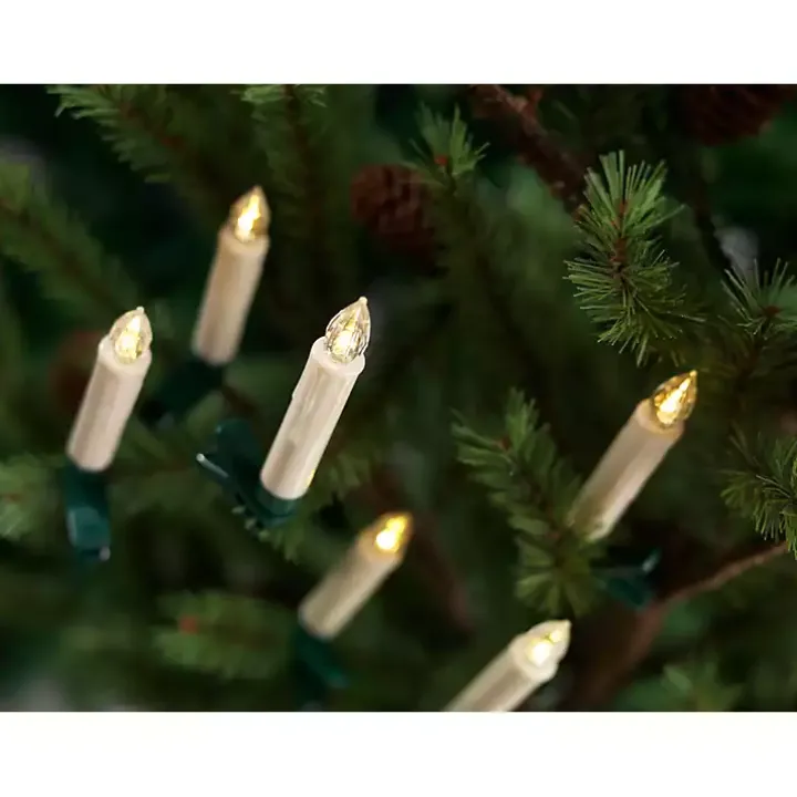 LED Clip-On Taper Candles, Set of 24