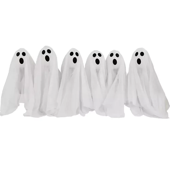 LED Ghost Lawn Stakes, Set of 6