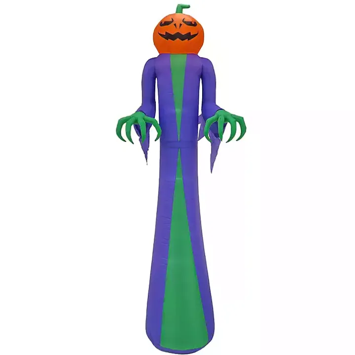 LED Jack O Lantern Halloween Inflatable, 12 ft.