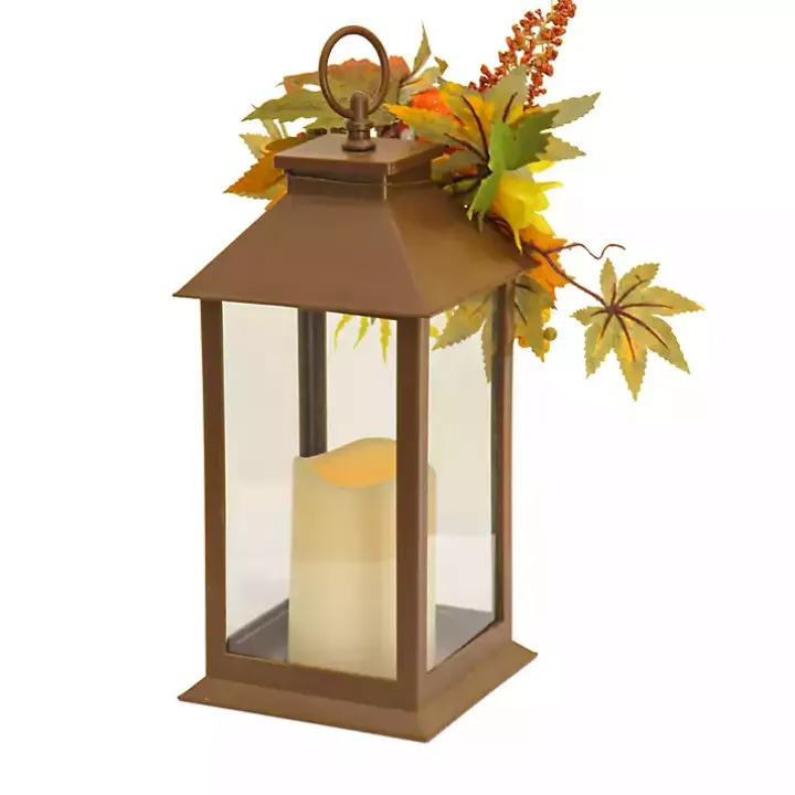 LED Sunflower and Pumpkin Lantern