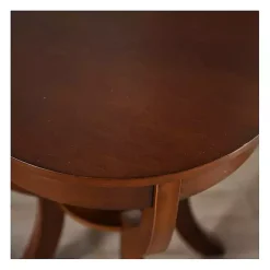Leila Round Cherry Accent Table