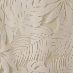 Leilani Tan Palm Leaf Curtain Panel, 63 in.