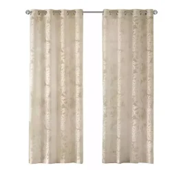 Leilani Tan Palm Leaf Curtain Panel, 84 in.