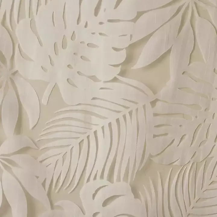 Leilani Tan Palm Leaf Curtain Panel, 84 in.