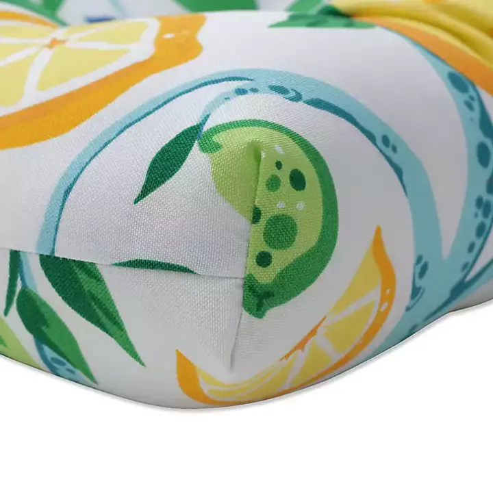 Lemon Vine 2-pc. Outdoor Chair Cushion Set