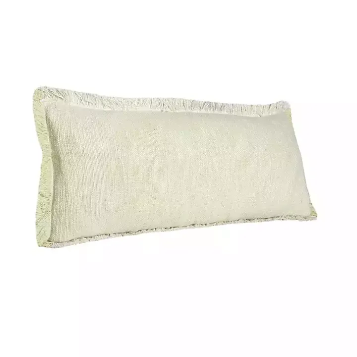 Lemonade Handwoven Appen Lumbar Pillow