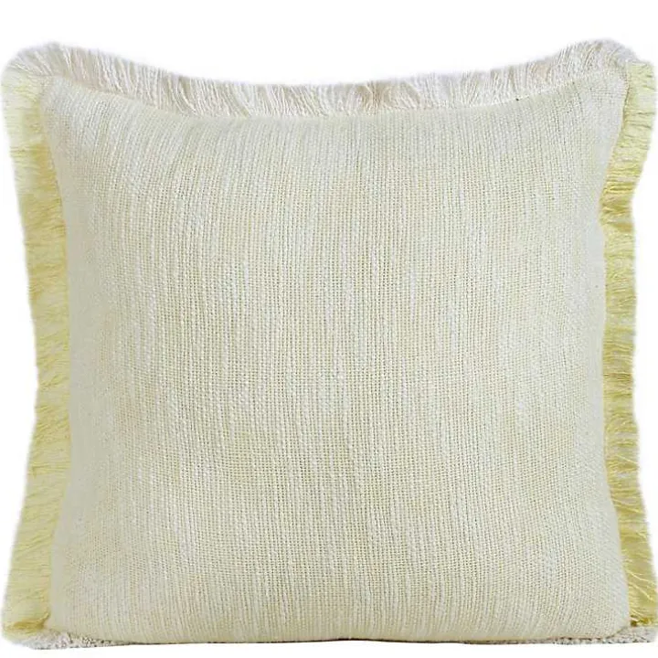 Lemonade Handwoven Appen Throw Pillow