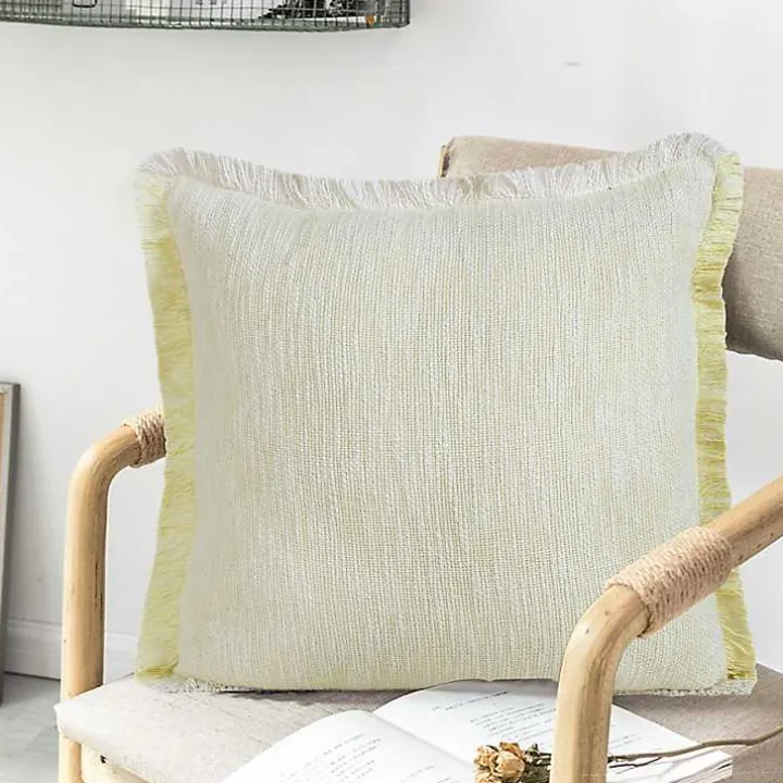 Lemonade Handwoven Appen Throw Pillow