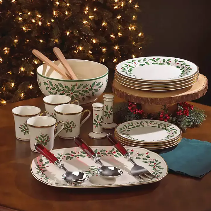 Lenox Holly Gold Edge 12-pc. Dinnerware Set