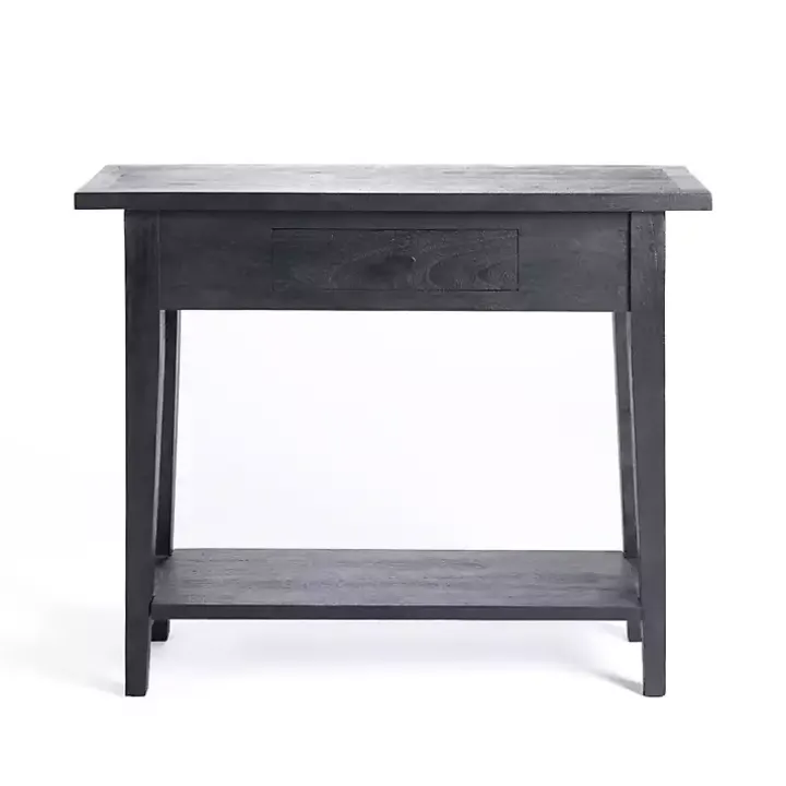 Leo Black Wood Console Table