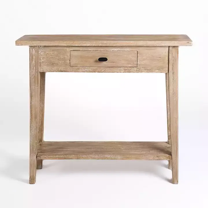 Leo Natural Wood Console Table