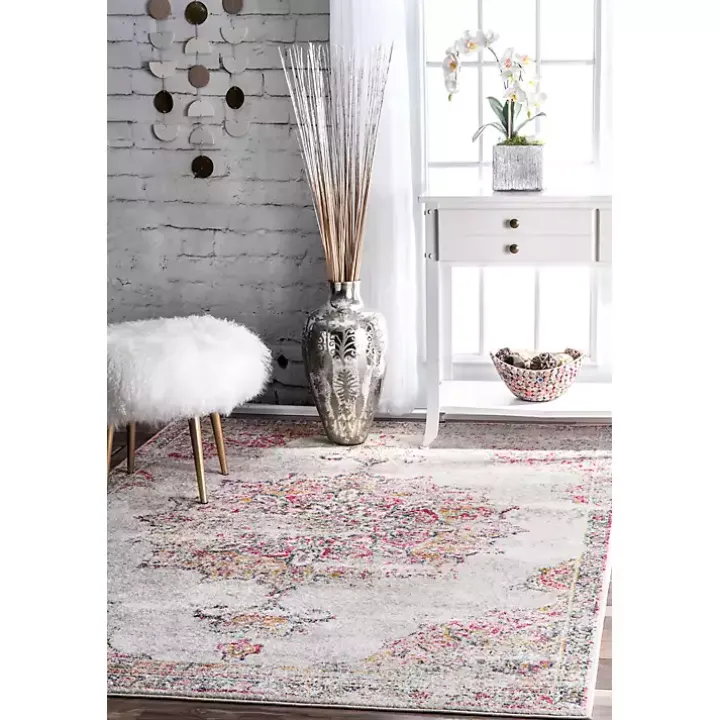Leola Vintage Medallion Area Rug, 5x8