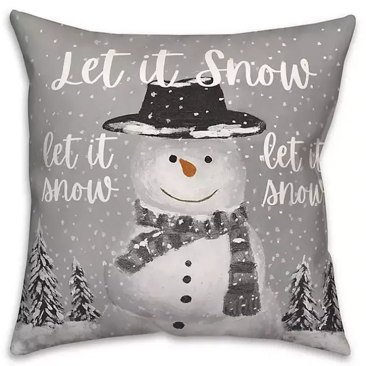 Let It Snow Christmas Pillow