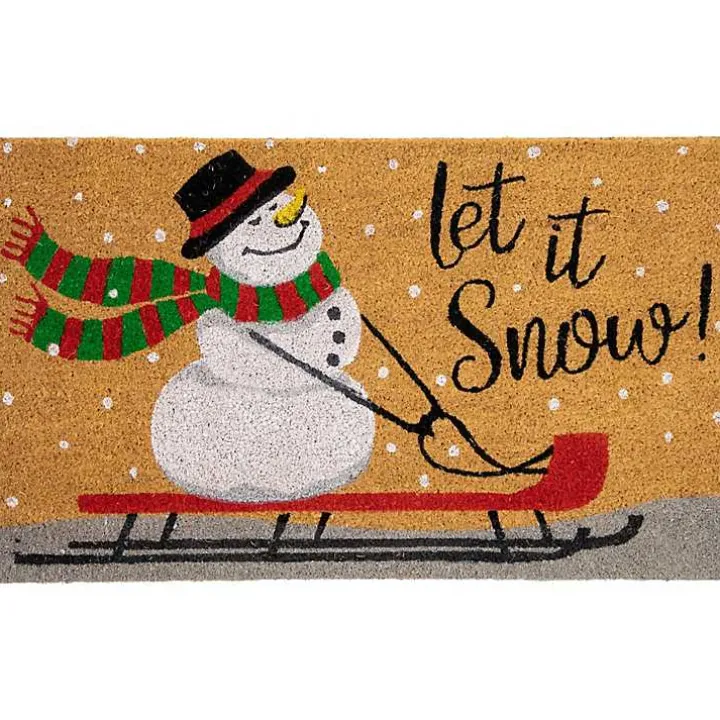 Let It Snow Festive Christmas Doormat