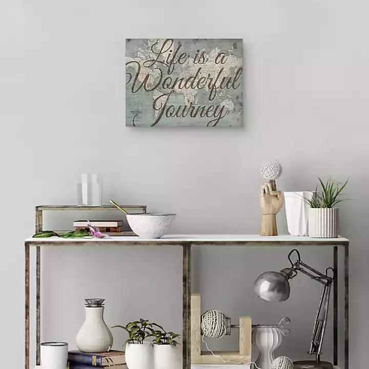 Life Is A Wonderful Journey Canvas Art Print