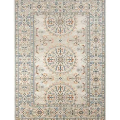 Light Beige Bohemian Area Rug, 5x7