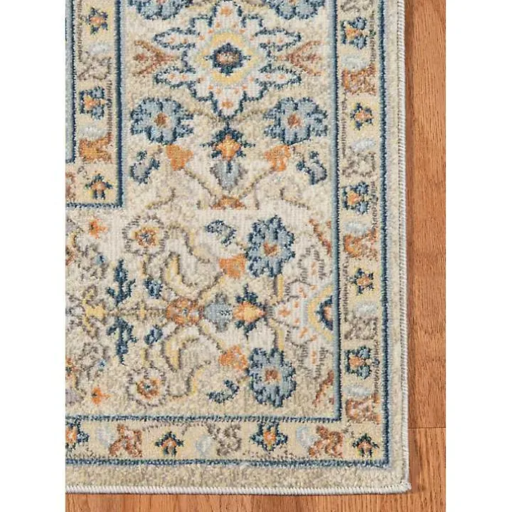 Light Beige Bohemian Area Rug, 5x7