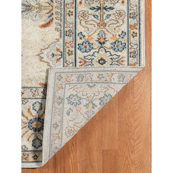 Light Beige Bohemian Area Rug, 5x7