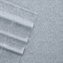 Light Blue Chambray 4-pc. Full Bed Sheet Set