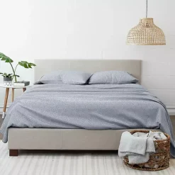 Light Blue Chambray 4-pc. King Bed Sheet Set