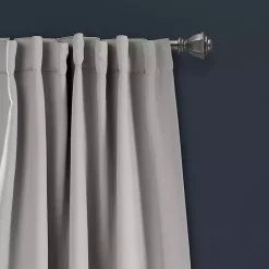 Light Gray Blackout Curtain Panel Set, 84 in.
