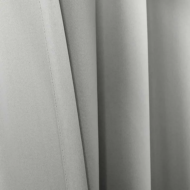 Light Gray Blackout Curtain Panel Set, 84 in.