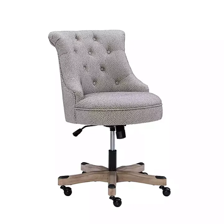 Light Gray Miller Tufted Office Chair