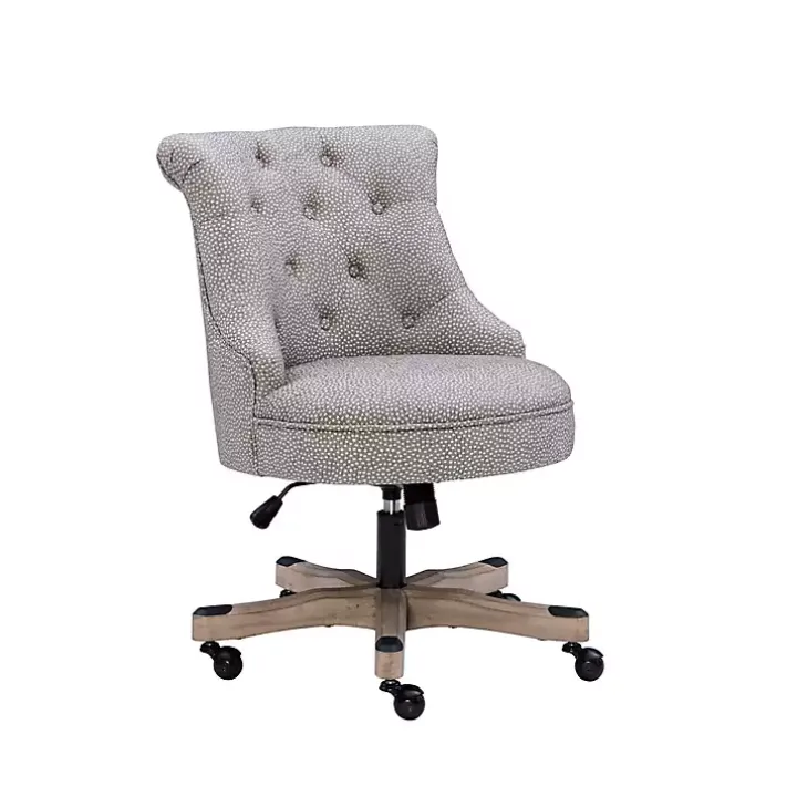 Light Gray Miller Tufted Office Chair