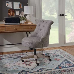 Light Gray Miller Tufted Office Chair