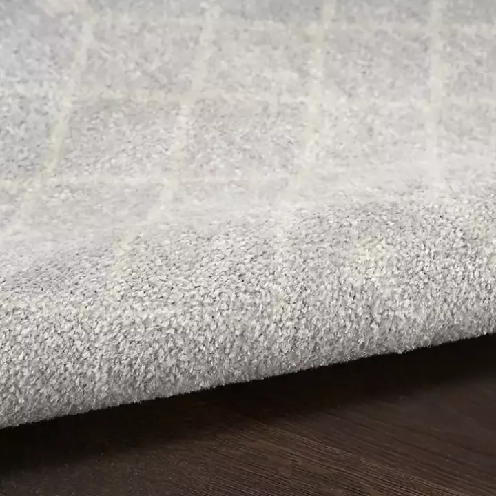 Light Gray Moroccan Washable Area Rug, 4x6