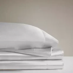 Light Gray Satin 6-pc. California King Sheet Set