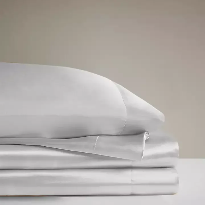 Light Gray Satin 6-pc. King Sheet Set