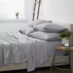 Light Gray Soft 6-pc. California King Sheet Set