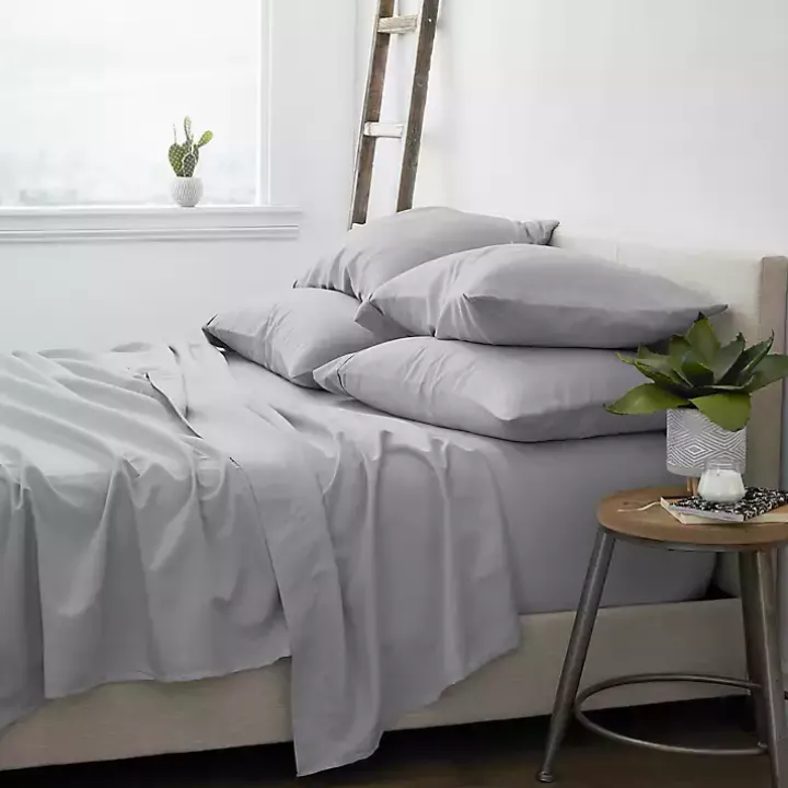 Light Gray Soft 6-pc. California King Sheet Set