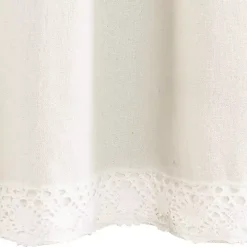 Light Linen Lace Curtain Valance