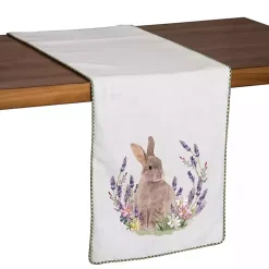 Lilac Bunny Rabbit Table Runner