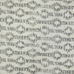 Lilia Gray Geo Stripe Flatweave Runner, 2x8