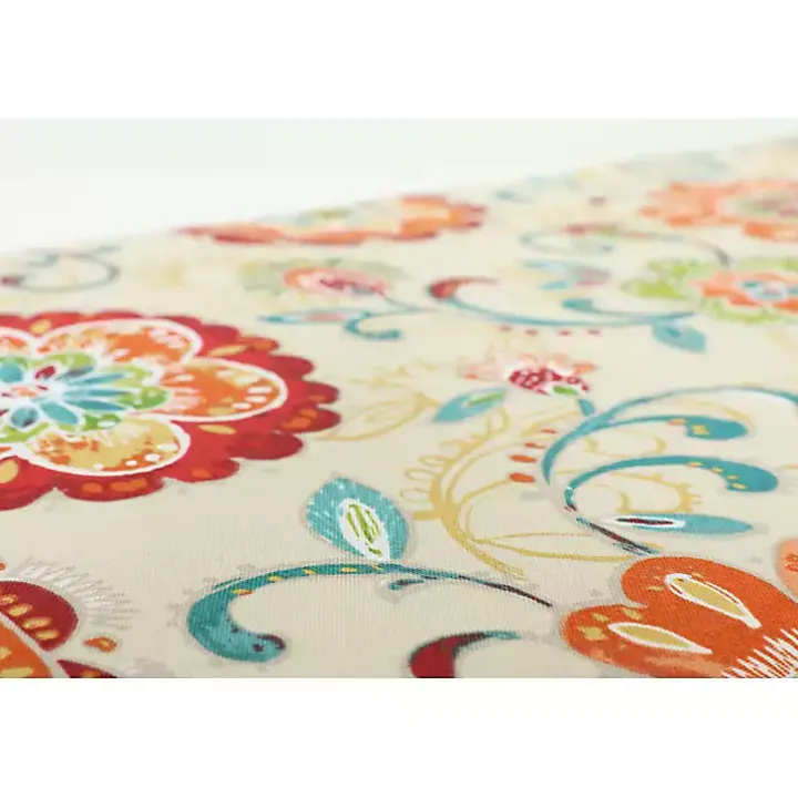 Lily Paisley Tufted Outdoor Seat Cushion, Set of 2