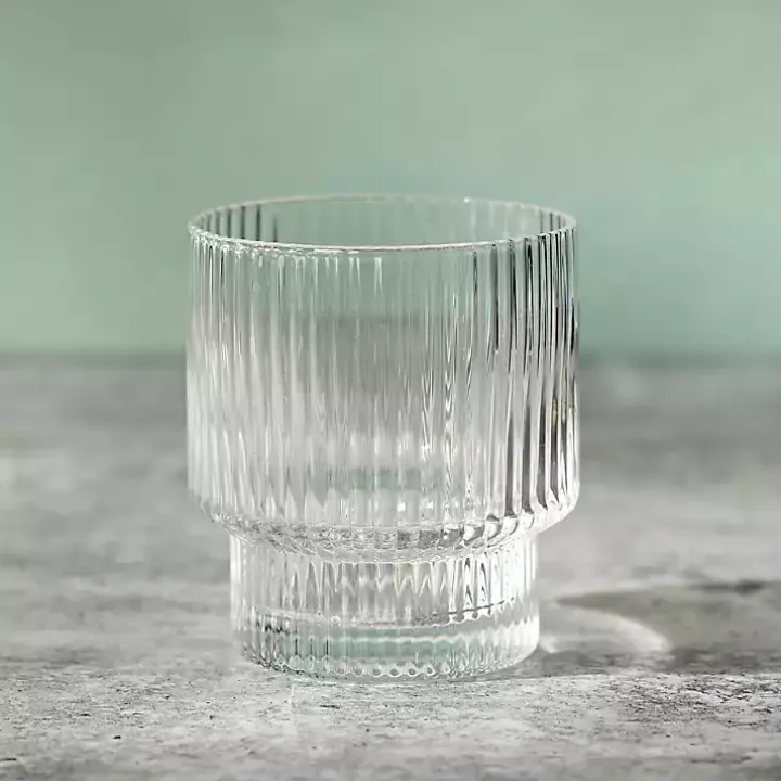 Linear Ribbed Short Glass