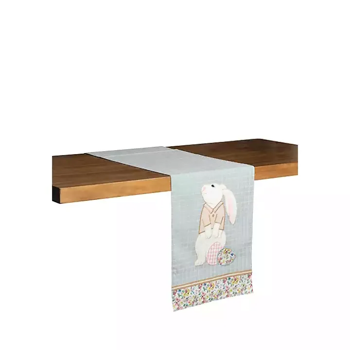 Little Bunny Blue Table Runner
