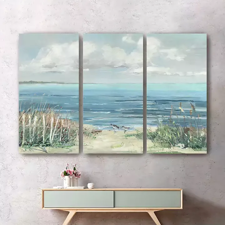 Lively Cove Canvas Art Prints, Set of 3