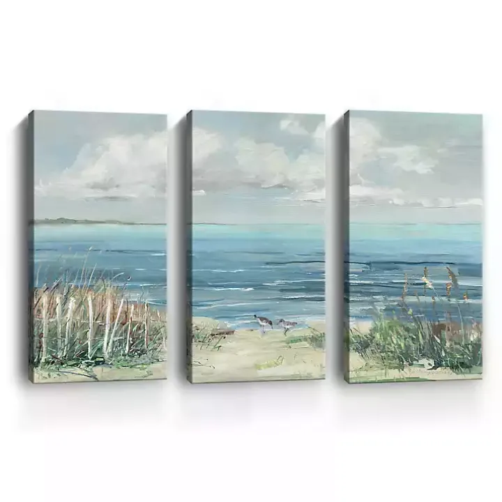 Lively Cove Canvas Art Prints, Set of 3