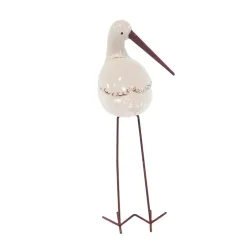 Long Beak Stoneware Bird Figurines, Set of 3