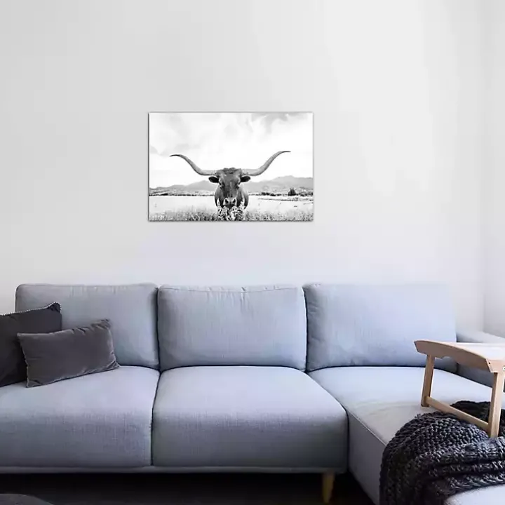 Longhorn Giclee Canvas Art Print