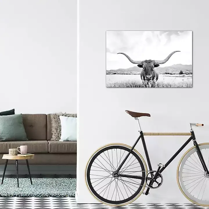 Longhorn Giclee Canvas Art Print