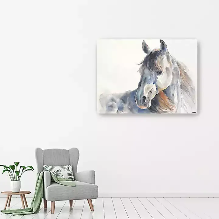 Looking Back Giclee Canvas Art Print