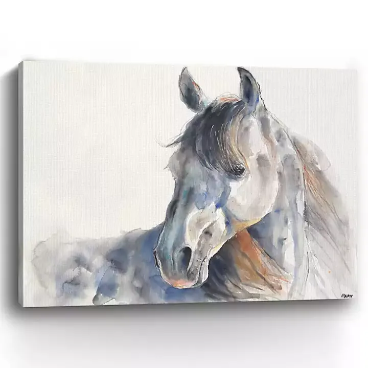 Looking Back Giclee Canvas Art Print