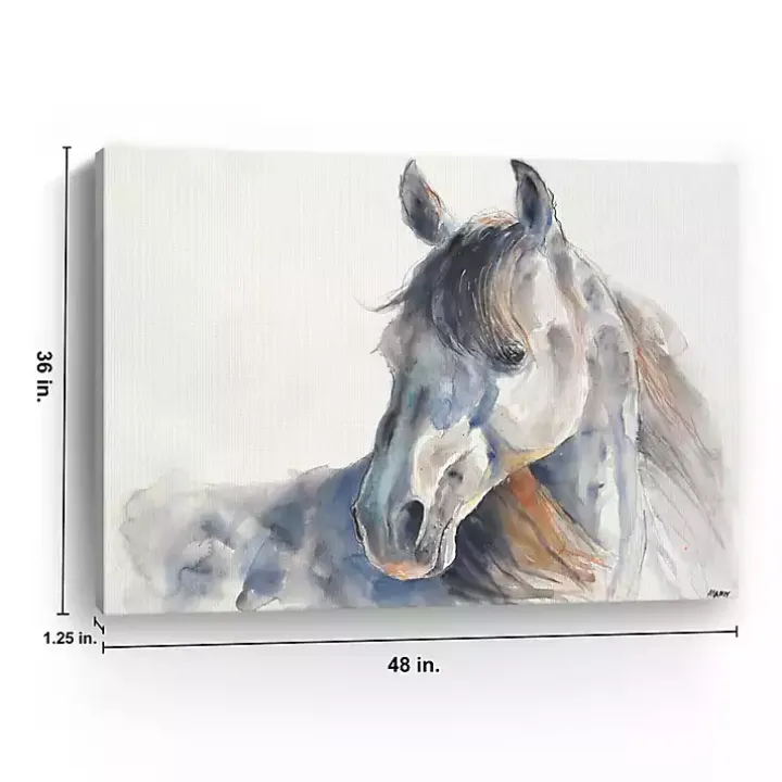 Looking Back Giclee Canvas Art Print